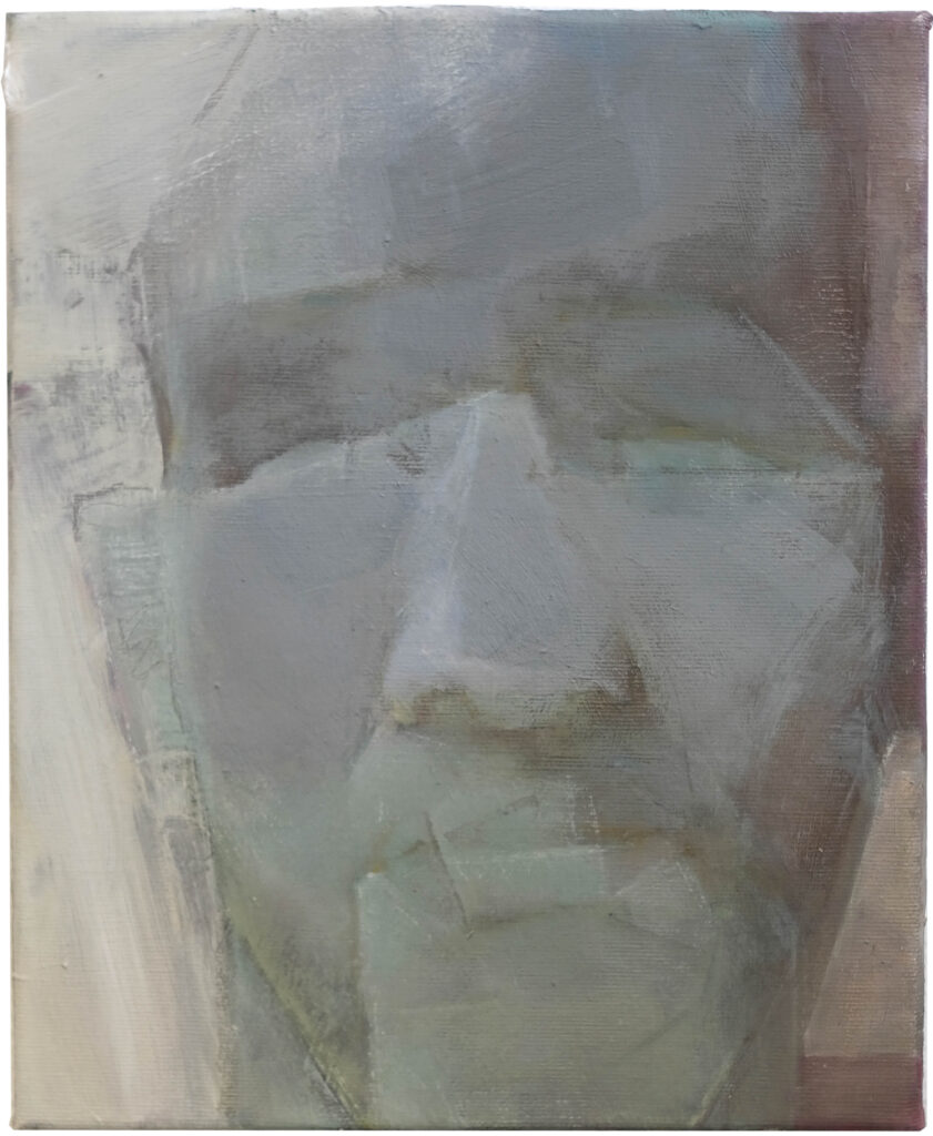Kopf, 2024. Öl auf Leinwand, 24 x 30cm, Fotografien von Markus Fels (Simmozheim)